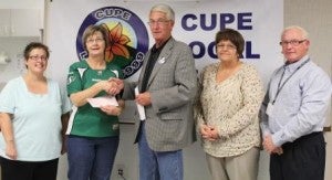 Photo CUPE Supporting Gainsborough Flood Relief (Oct  17 2014)