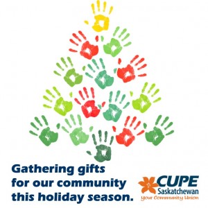 Gathering gifts for our community Dec 2015