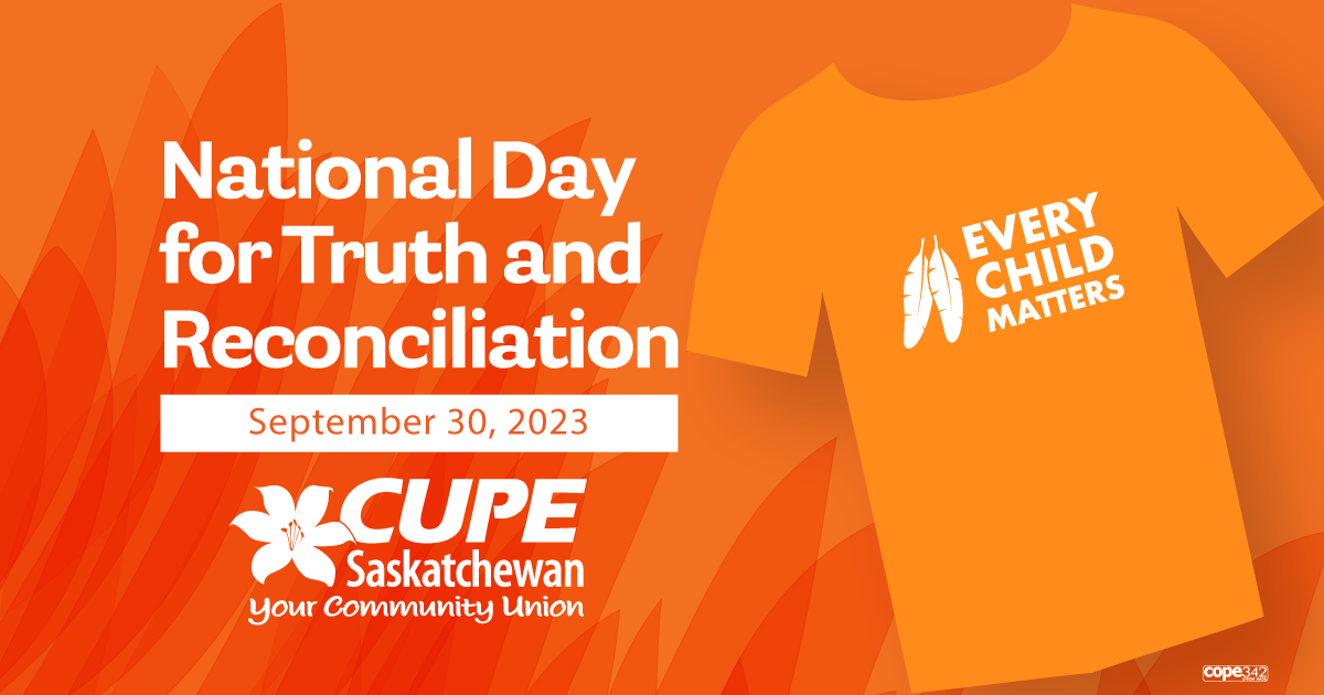 Every Child Matters And National Day of Truth and Reconciliation -  September 2023.